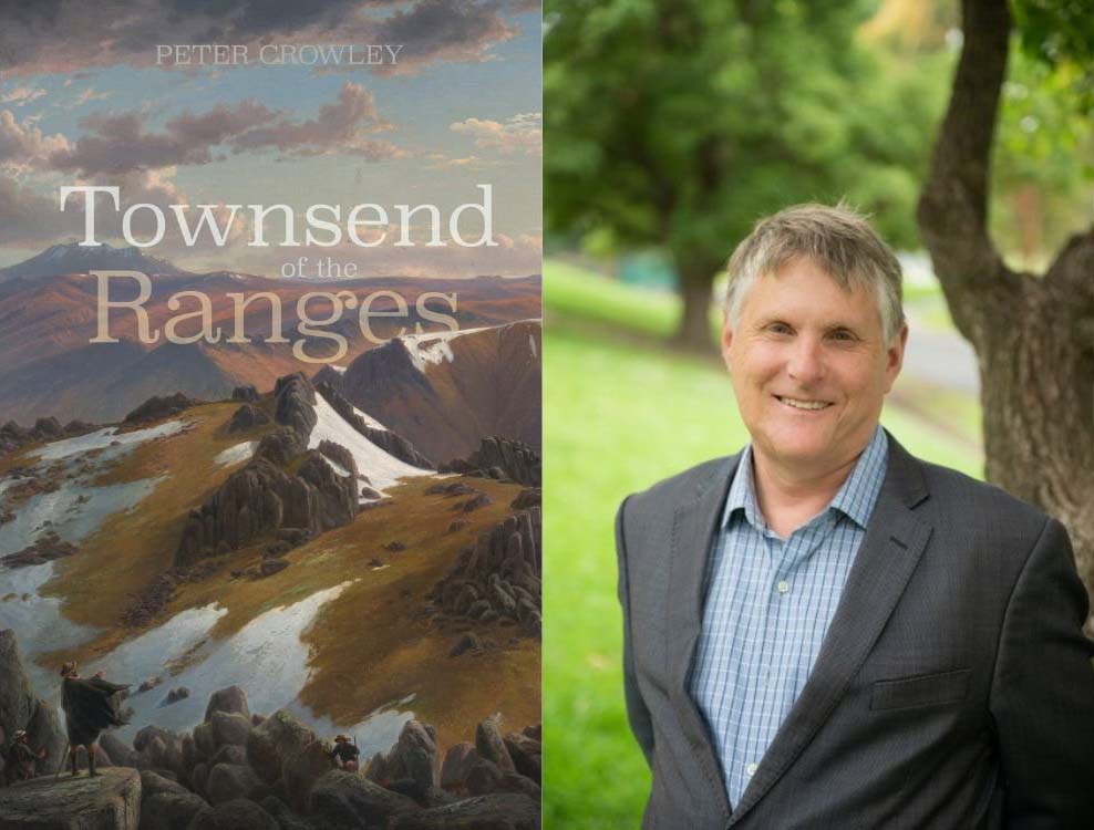 Townsend of the Ranges book on the left and author Peter Crowley on the right