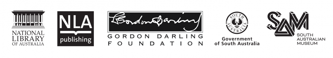 Logos of the National Library of Australia, NLA Publishing, Gordon Darling Foundation, Government of South Australia, and South Australian Museum