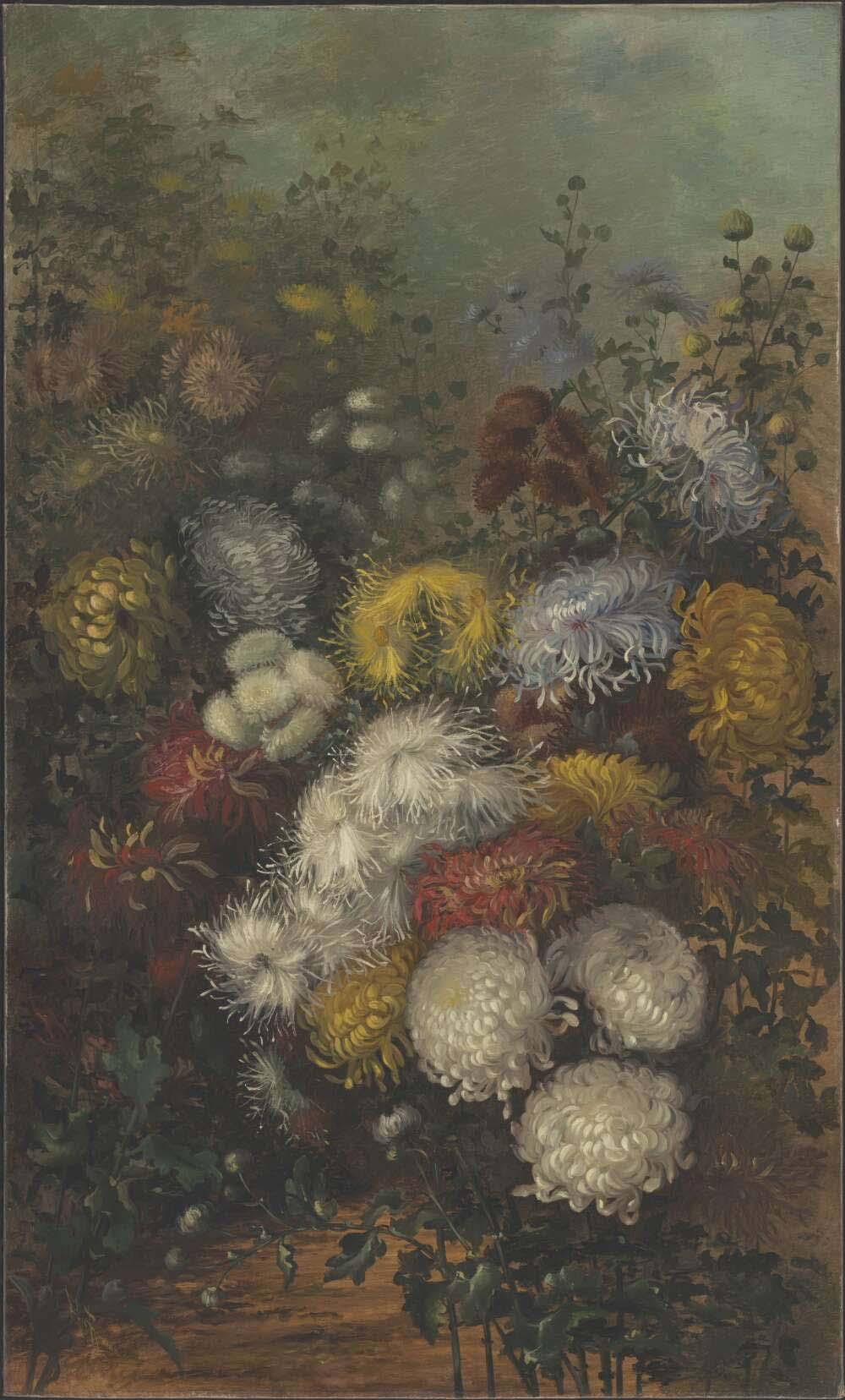 Painting of chrysanthemums