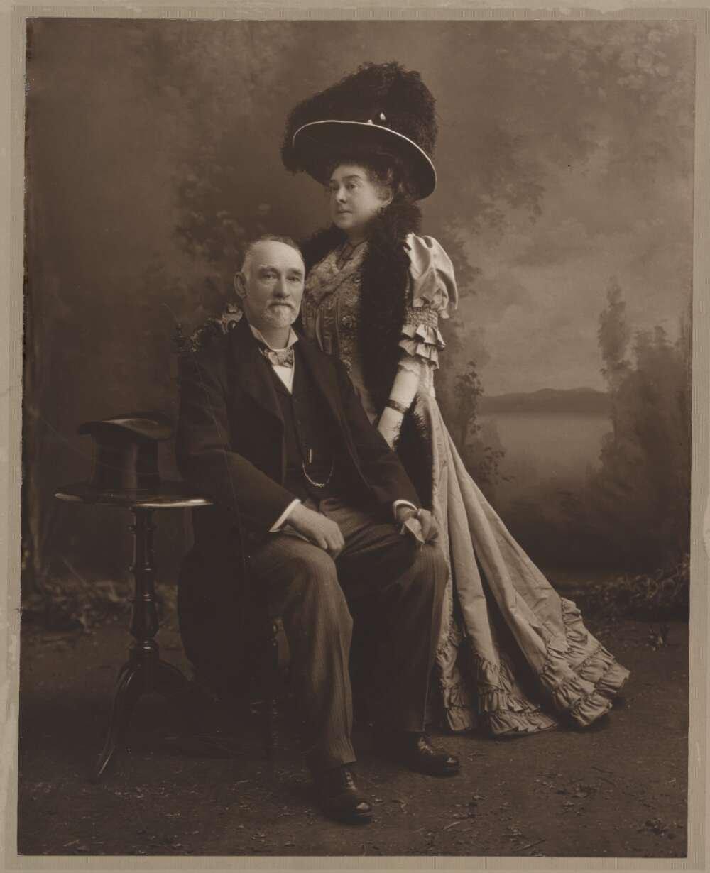 Alice Mills - Portrait of Edward Augustus Petherick and his wife Mary Agnes Petherick