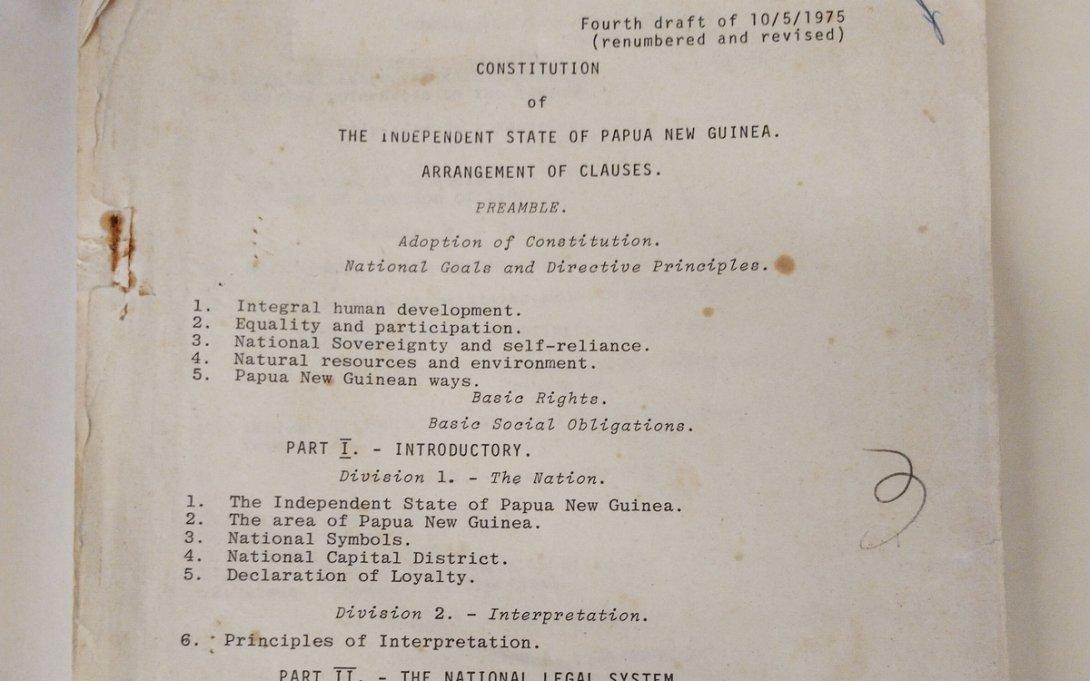 Constitution of Papua New Guinea - fourth draft 1975