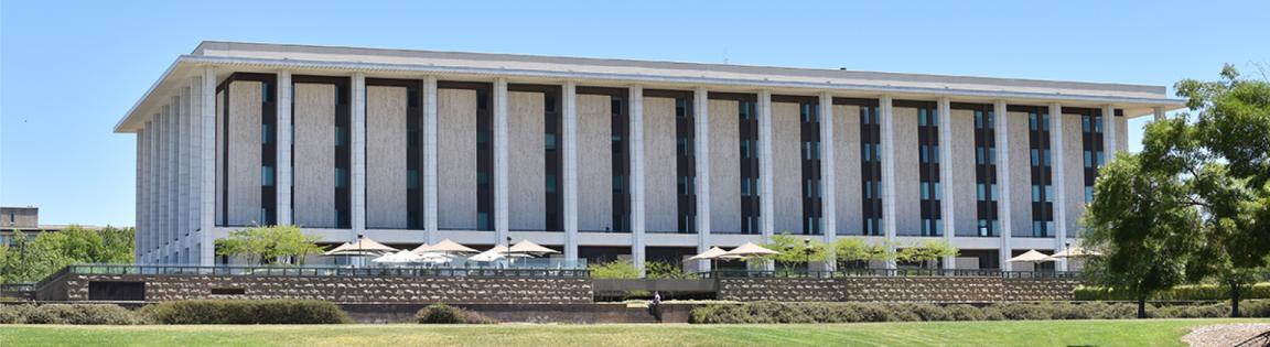 The side of the Library building